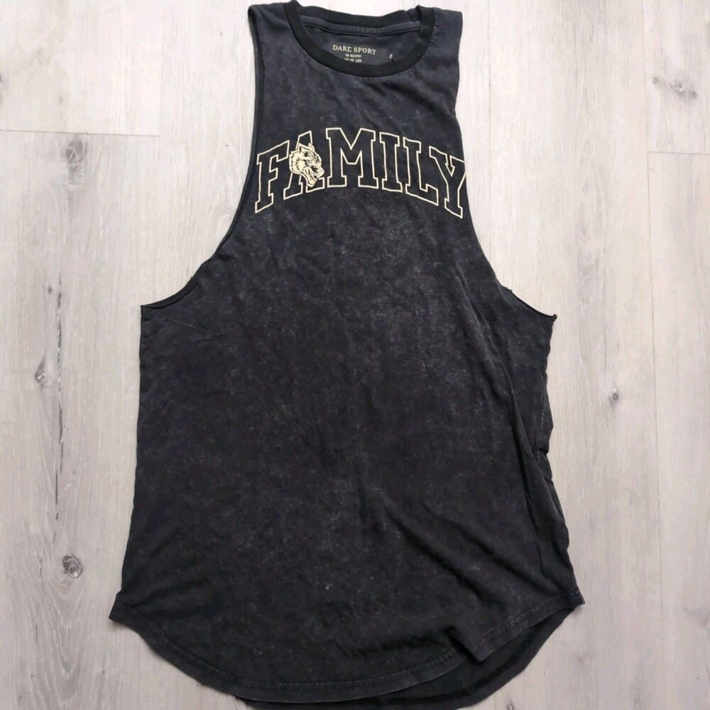 Darc Sport Family Forever Limited Edition Drop Tank Top Mens Small Black